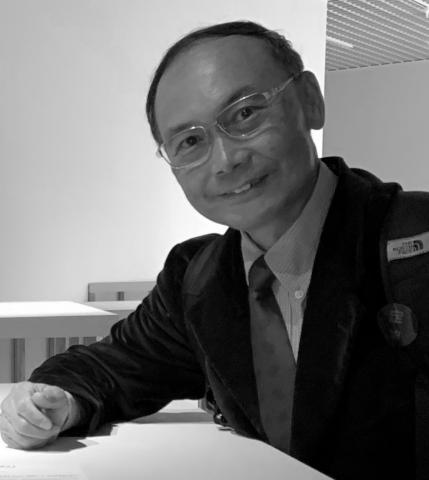 Charles Tu black and white portrait