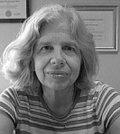Xanthippi Markenscoff black and white portrait